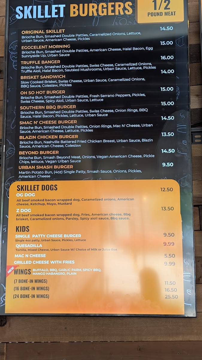 Urban Skillet Menu - Image 4